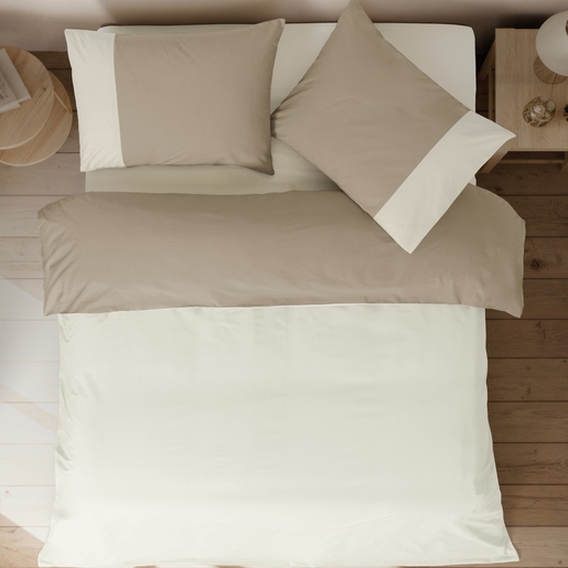Dekordom Posteljina cb simple set bicolor single - beige/cream