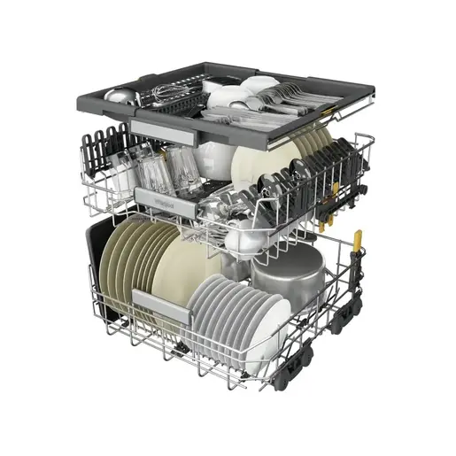 Whirlpool mašina za pranje sudova W7F HS51 X, 6. SENSE tehnologija, 15 kompleta, inox