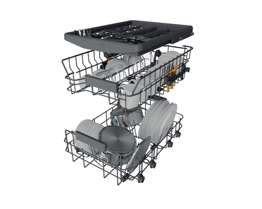Whirlpool mašina za pranje sudova WH6FC11BS7A0X, Inverter motor, 11 kompleta, inox