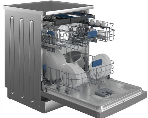 Beko mašina za pranje sudova BDFN26540XP, LED displej, 15 kompleta, inox