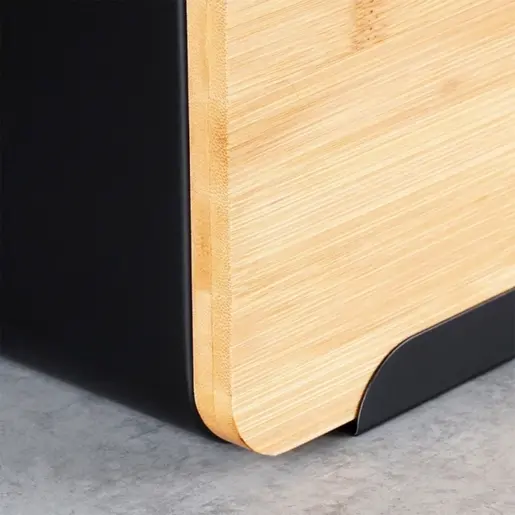 Vilde 259613 - Kutija za hleb metal - bambus , 35x22x20.5 cm