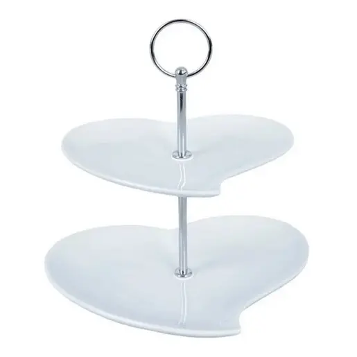 Vilde 122936 - Porcelanski  stalak na  2 sprata za serviranje / prezentaciju