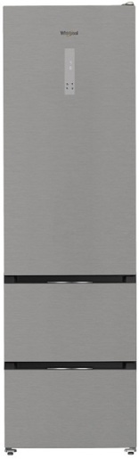 Whirlpool kombinovani frižider WHKF 6352 X5E, No frost, 351 l, 6th SENSE tehnologija, srebrni