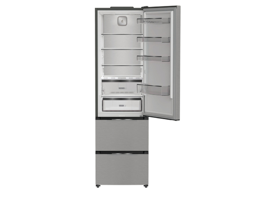 Whirlpool kombinovani frižider WHKF 6352 X5E, No frost, 351 l, 6th SENSE tehnologija, srebrni