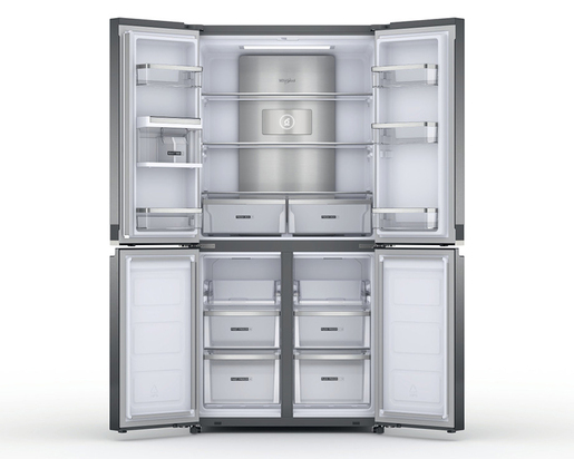 Whirlpool side by side frižider WQ9 U2L EF, Frost free, 594 l, 6th Sense tehnologija, inox