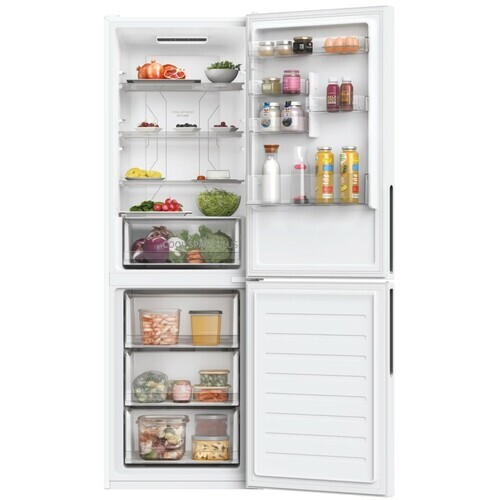 Hoover kombinovani frižider HOCE3T618EW, No Frost, 342 l, hOn App, beli