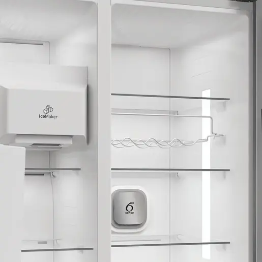 Whirlpool side by side kombinovani frižider WHG2 6574W XK5E, Dual No Frost, 571 l, 6th SENSE tehnologija, inox