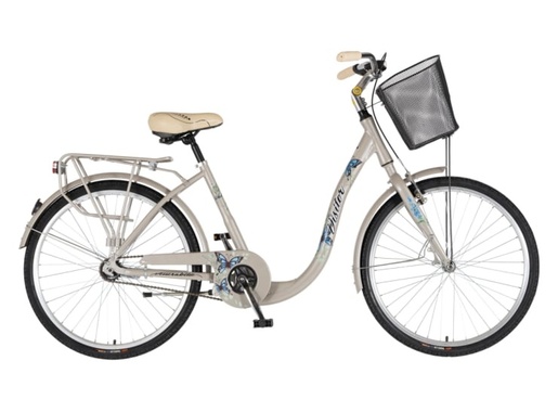 Bicikl fashion visitor butterfly 26" alu 17" v-brake kontra quanda 155-178cm (s/m) sivi perla 1262104