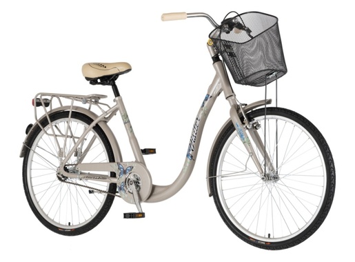 Bicikl fashion visitor butterfly 26" alu 17" v-brake kontra quanda 155-178cm (s/m) sivi perla 1262104