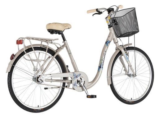 Bicikl fashion visitor butterfly 26" alu 17" v-brake kontra quanda 155-178cm (s/m) sivi perla 1262104