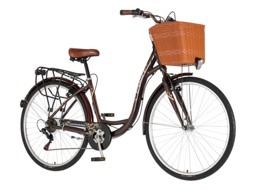 Bicikl fashion visitor savanna 28" alu 18" v-brake  6 brzina 155-178cm (s/m) braon leopard perla uv 1282111