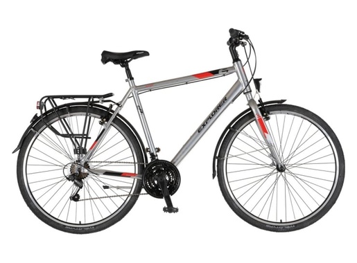 Bicikl tour explorer axys pro 28" alu 23" v-brake  18 brzina 175-193cm (xl) srebrni 1282098