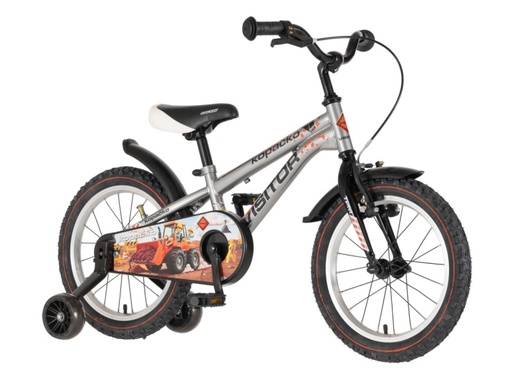 Bicikl kids visitor kopacko 16" 9" v-brake  kontra 105-125cm (16") srebrni sjaj uv 1160125