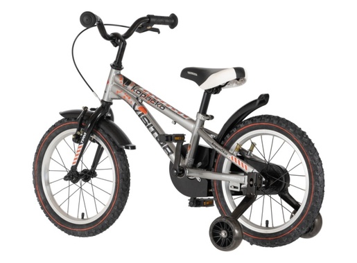 Bicikl kids visitor kopacko 16" 9" v-brake  kontra 105-125cm (16") srebrni sjaj uv 1160125
