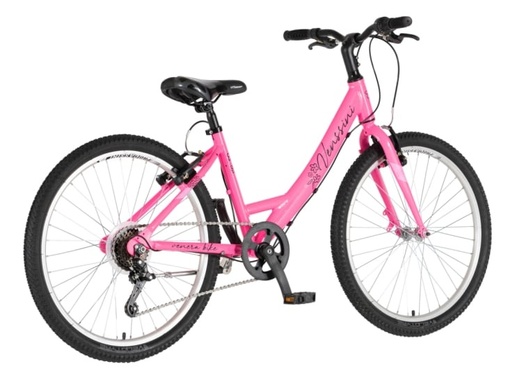 Bicikl junior 24 venssini parma alu 24" alu 14" v-brake  6 brzina 132-155cm (xs) roze 1242055