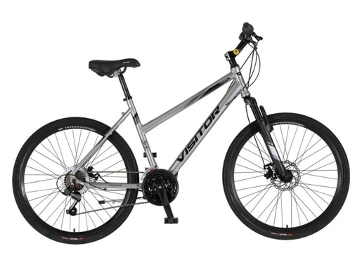 Bicikl mtb visitor crx d2 26" amortizer alu 19" disk dupli 21 brzina 155-178cm (s/m) srebrni 1262098