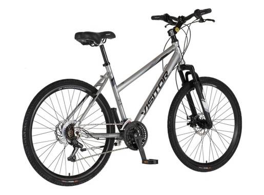 Bicikl mtb visitor crx d2 26" amortizer alu 19" disk dupli 21 brzina 155-178cm (s/m) srebrni 1262098