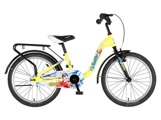 Bicikl kids visitor aviator 20" 10" v-brake  kontra 115-135cm (20") neon žuti 1203153