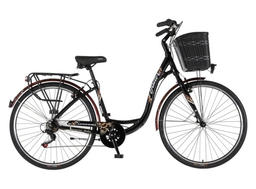 Bicikl fashion visitor savanna 28" alu 18" v-brake  6 brzina 155-178cm (s/m) crni leopard perla 1282118