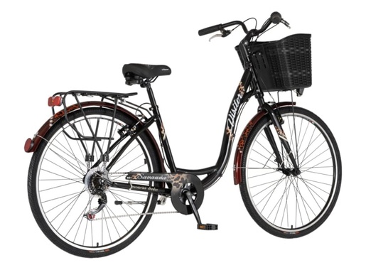 Bicikl fashion visitor savanna 28" alu 18" v-brake  6 brzina 155-178cm (s/m) crni leopard perla 1282118