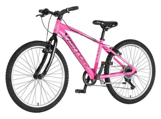 Bicikl junior 24 visitor fox roll alu 24" tvrda alu 14" v-brake  7 brzina 132-155cm (xs) roze neon u 1242056
