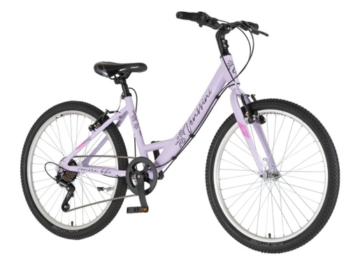 Bicikl junior 24 venssini parma alu 24" alu 14" v-brake 6 brzina 132-155cm (xs) ljubičasti 1242061