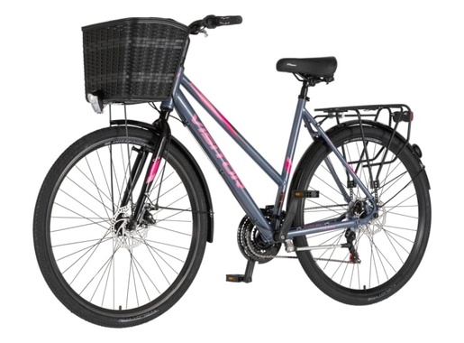 Bicikl city visitor crx city 28" alu 21" disk dupli 18 brzina 167-192cm (l/xl) sivi perla uv sjaj 1282124