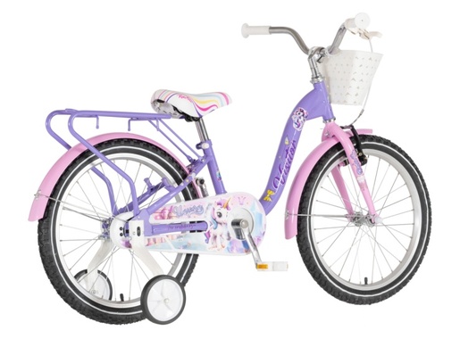 Bicikl kids visitor unicorn 20" 10" v-brake kontra 115-135cm (20") ljubičasti 1203152