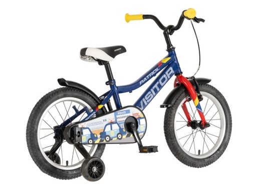 Bicikl kids visitor patrol 16" 9" v-brake  kontra 105-125cm (16") plavi perla 1160132