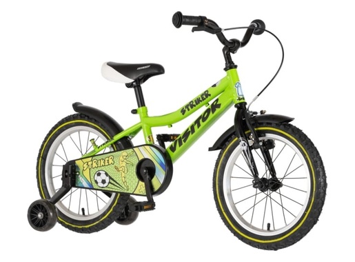 Bicikl kids visitor striker 16" 9" v-brake  kontra 105-125cm (16") zeleni neon 1160131