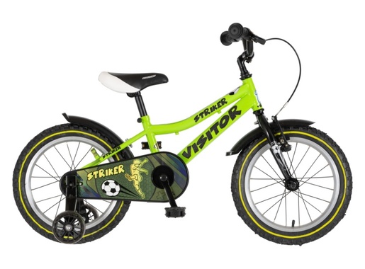 Bicikl kids visitor striker 16" 9" v-brake  kontra 105-125cm (16") zeleni neon 1160131