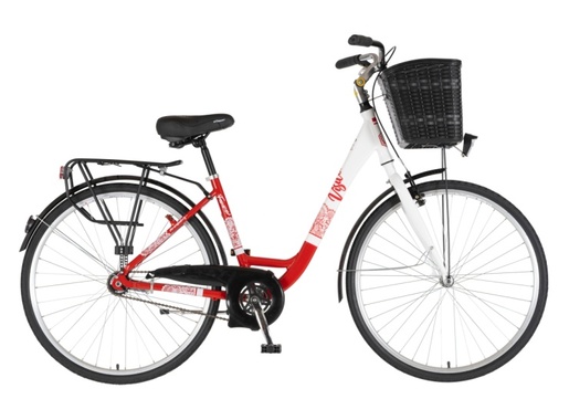 Bicikl fashion visitor bloom 28" alu 17" v-brake kontra quanda 155-178cm (s/m) crveno beli perla 1282079