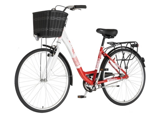 Bicikl fashion visitor bloom 28" alu 17" v-brake kontra quanda 155-178cm (s/m) crveno beli perla 1282079