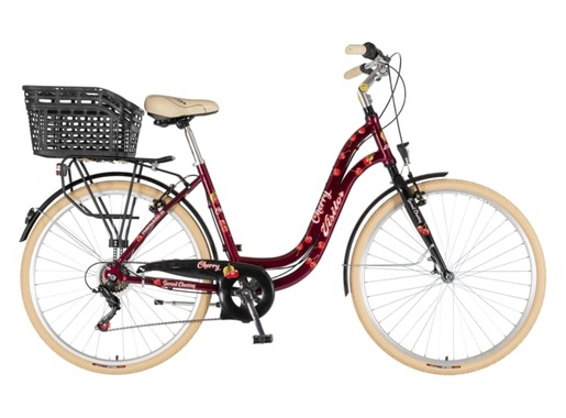 Bicikl fashion visitor cherry 28" alu 19" v-brake  6 brzina 155-178cm (s/m) crveni perla uv sjaj 1282107