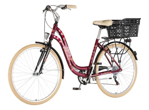 Bicikl fashion visitor cherry 28" alu 19" v-brake  6 brzina 155-178cm (s/m) crveni perla uv sjaj 1282107