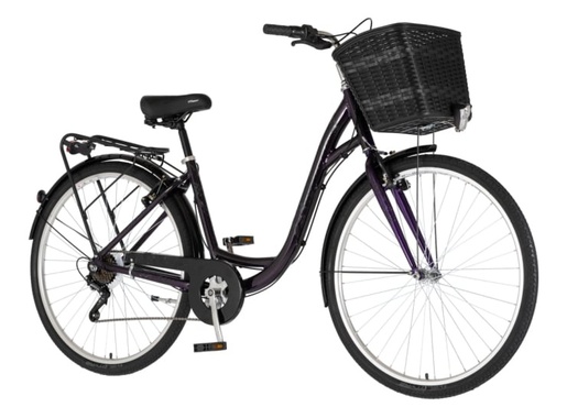 Bicikl fashion venssini grace 28" alu 17" v-brake 6 brzina 155-178cm (s/m) ljubičasti perla 1282069