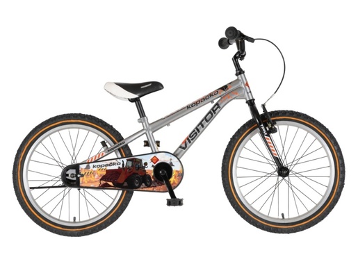 Bicikl kids visitor kopacko 20" 10" v-brake  kontra 115-135cm (20") srebrni uv sjaj 1203155