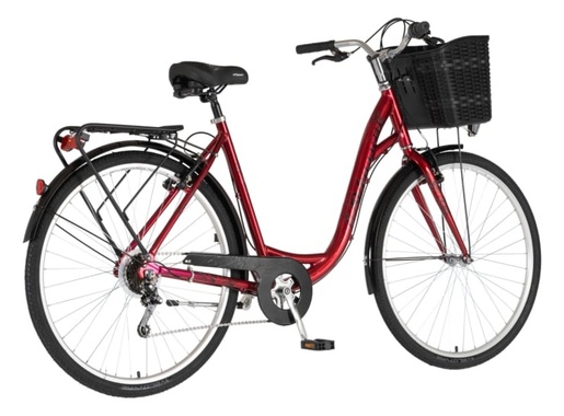 Bicikl fashion venssini grace 28" alu 21" v-brake  6 brzina 155-178cm (s/m) crveni 1282072