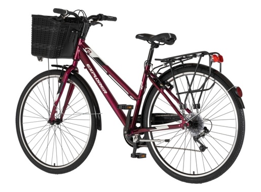 Bicikl tour explorer axys lady 28" alu 18" v-brake  6 brzina 155-178cm (s/m) bordo perla uv sjaj 1282104