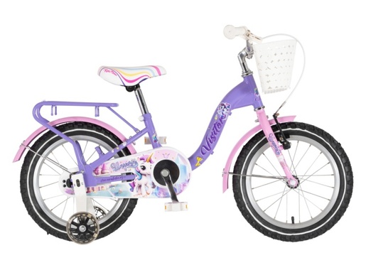 Bicikl kids visitor unicorn 16" 9" v-brake kontra 105-125cm (16") ljubičasti 1160122