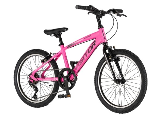 Bicikl junior 20 visitor fox roll alu 20" tvrda alu 12" v-brake  6 brzina 132-155cm (xs) roze neon u 1203164