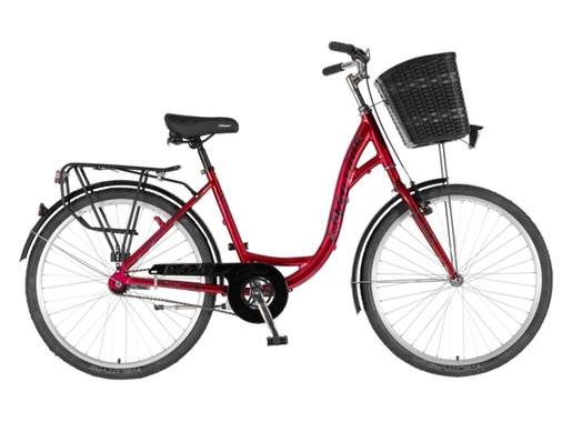 Bicikl fashion venssini grace 26" alu 18" v-brake  kontra 155-178cm (s/m) crveni 1262094