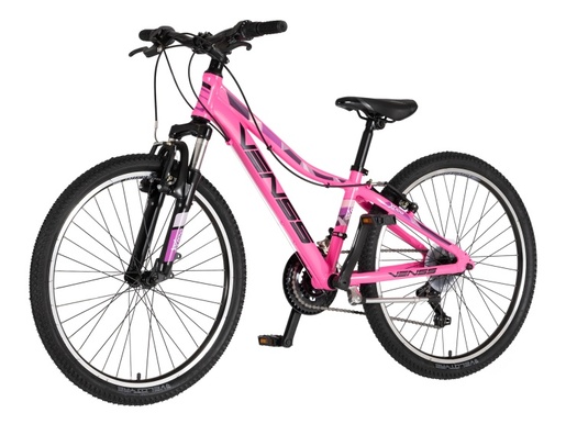 Bicikl junior 24 venssini parma x100 alu 24" alu 12" v-brake  18 brzina 132-155cm (xs) roze 1242060