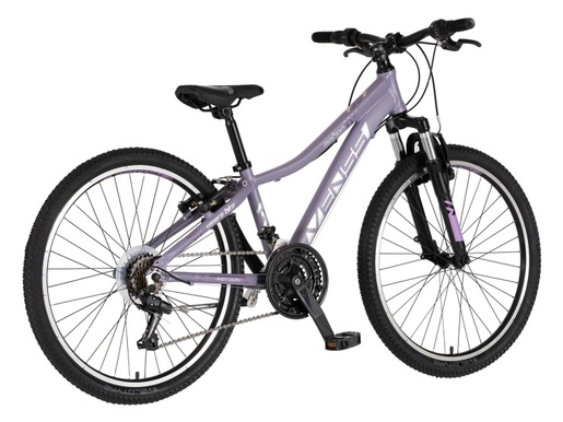 Bicikl junior 24 venssini parma x100 alu 24" alu 12" v-brake  18 brzina 132-155cm (xs) ljubičasti 1242064