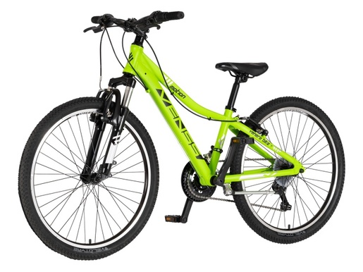 Bicikl junior 24 venssini parma x100 alu 24" alu 12" v-brake  18 brzina 132-155cm (xs) neon zeleni 1242058