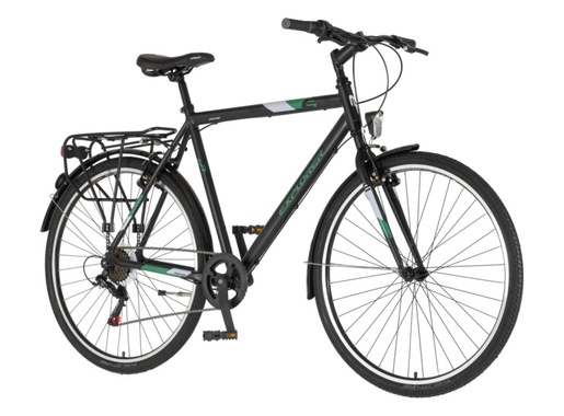 Bicikl tour explorer axys 28" alu 23" v-brake 6 brzina 175-193cm (xl) crno zeleni mat 1282095