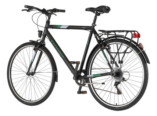 Bicikl tour explorer axys 28" alu 23" v-brake 6 brzina 175-193cm (xl) crno zeleni mat 1282095
