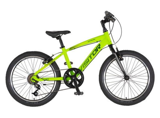 Bicikl junior 20 visitor fox roll alu 20" tvrda alu 12" v-brake  6 brzina 132-155cm (xs) zeleni neon 1203166