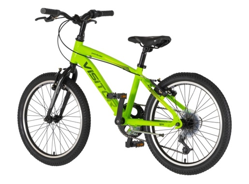 Bicikl junior 20 visitor fox roll alu 20" tvrda alu 12" v-brake  6 brzina 132-155cm (xs) zeleni neon 1203166