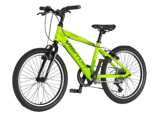 Bicikl junior 20 visitor fox roll alu 20" tvrda alu 12" v-brake  6 brzina 132-155cm (xs) zeleni neon 1203166